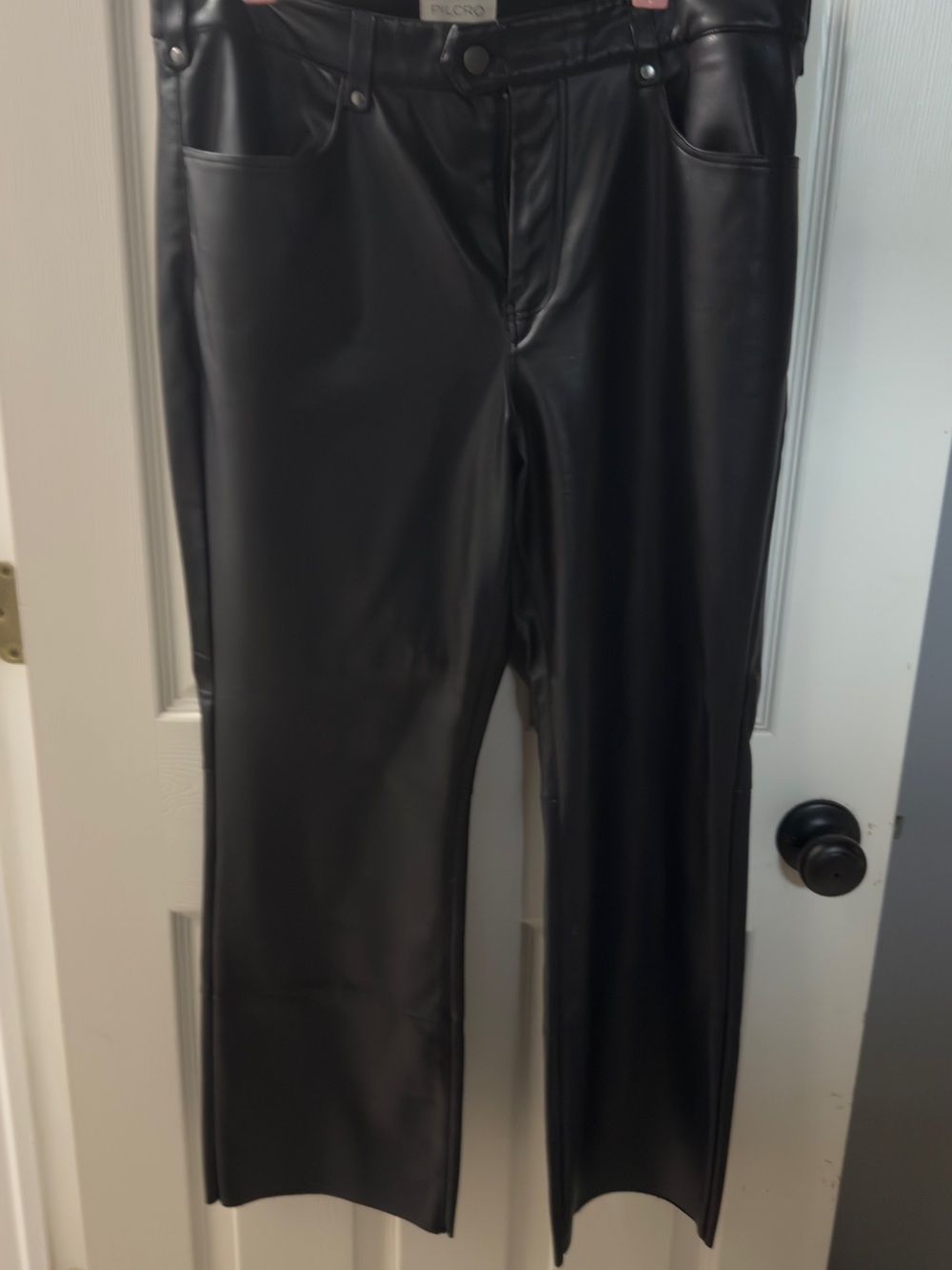 Pilcro Faux Leather Black Pants